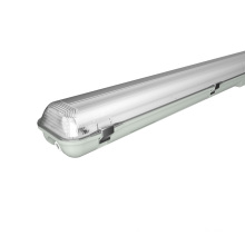 IP65 water proof linear lighting transparent cover single twin led tube lighting fixtures